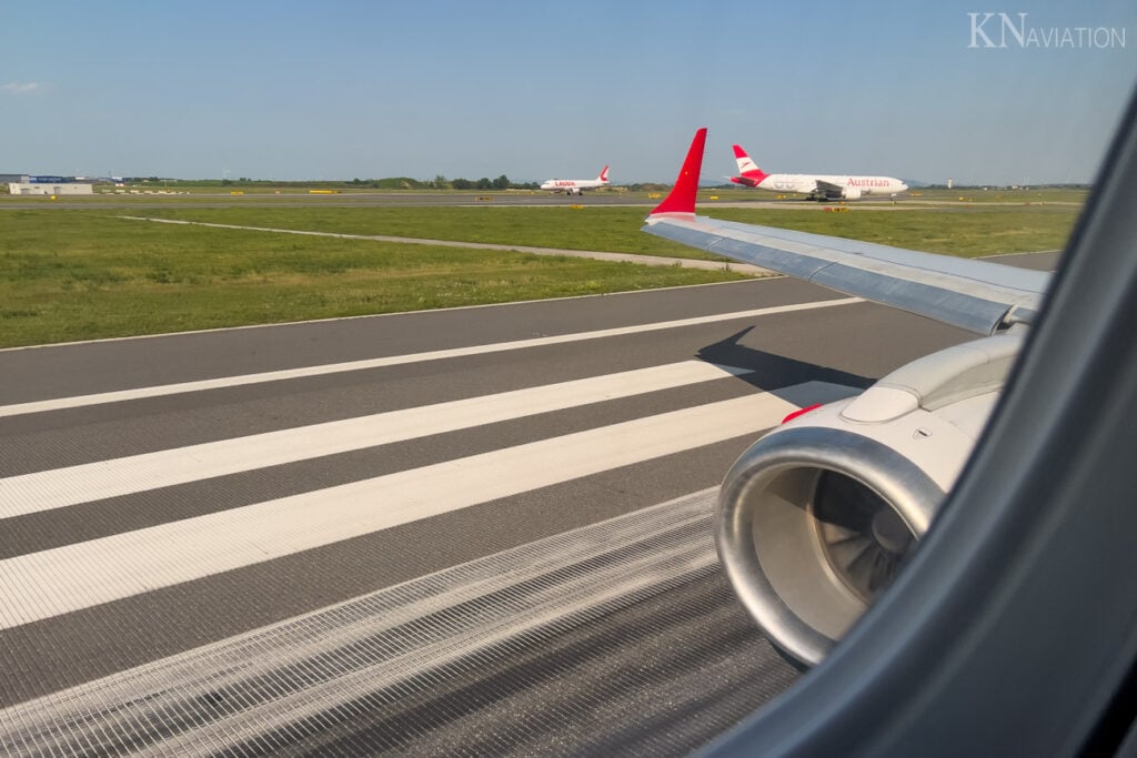 Austrian E195 Business Class Take-Off