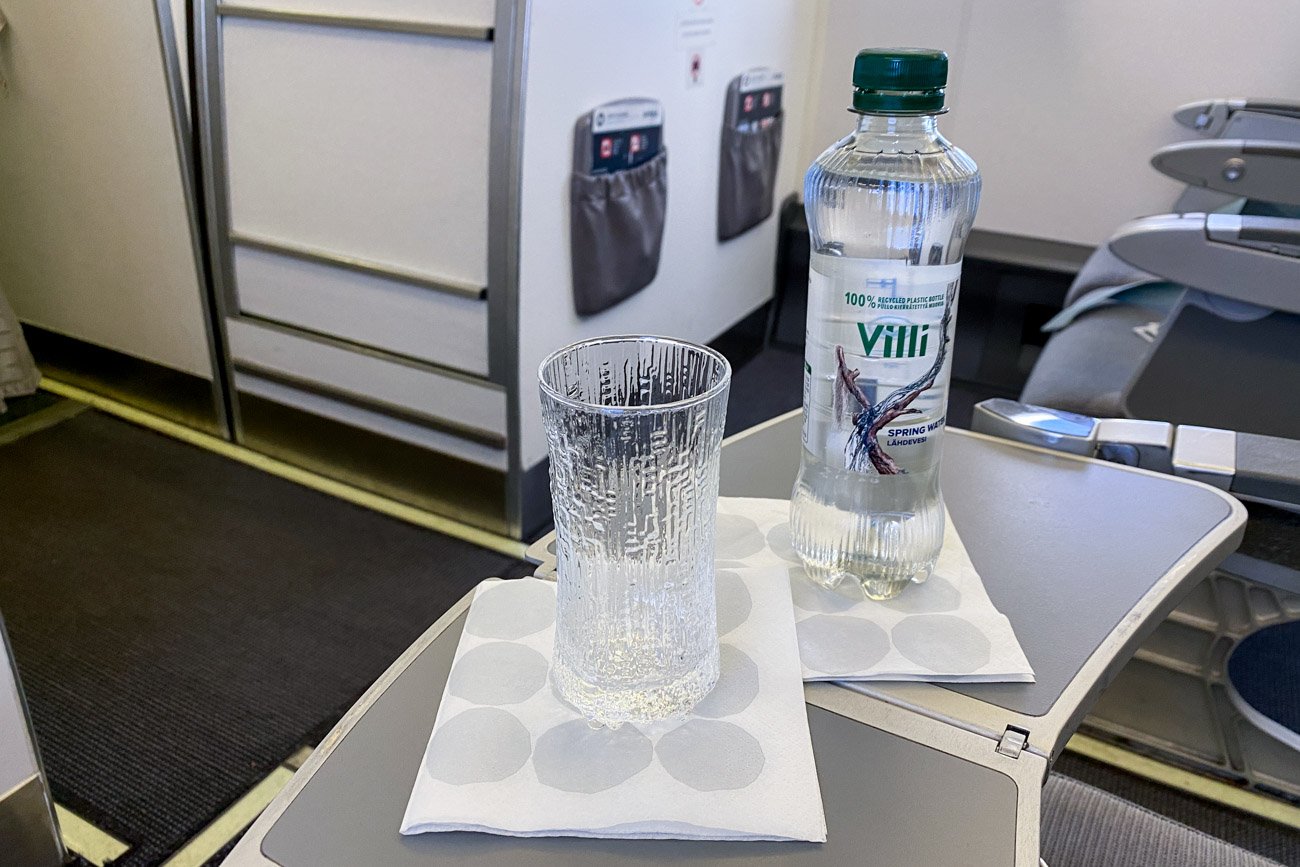 Finnair Business Class Water