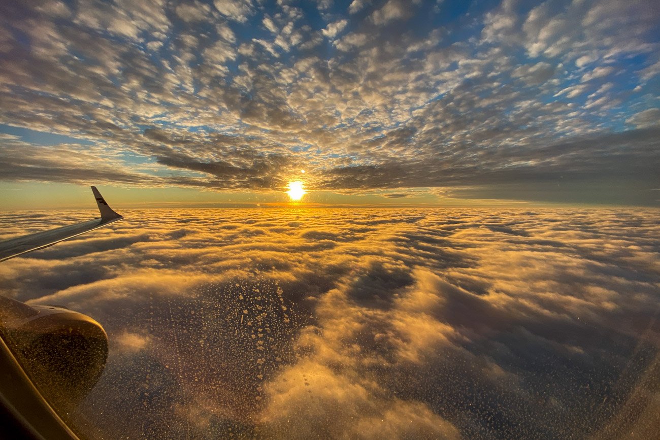 Finnair E190 Sunset