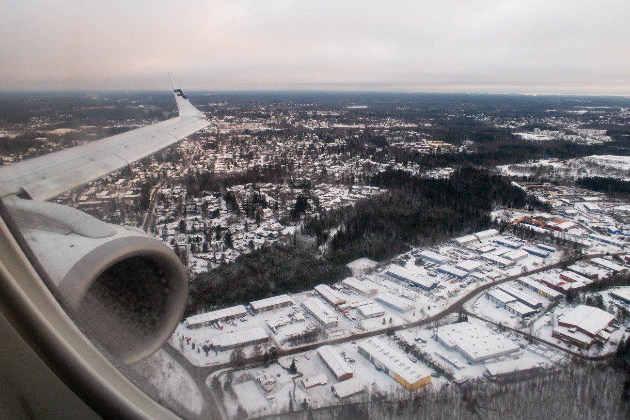 Approaching Helsinki Airport