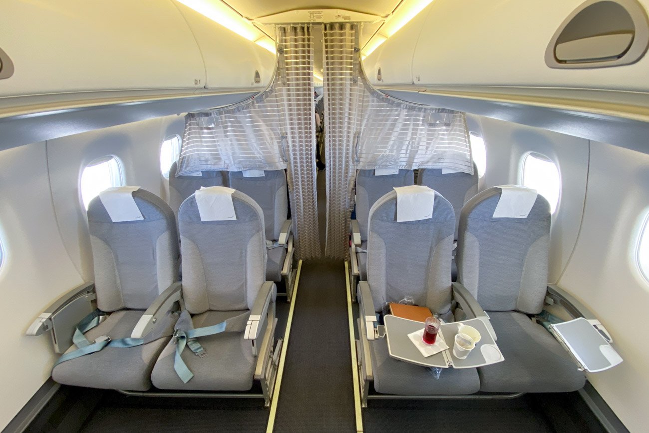 Finnair E190 Business Class Cabin