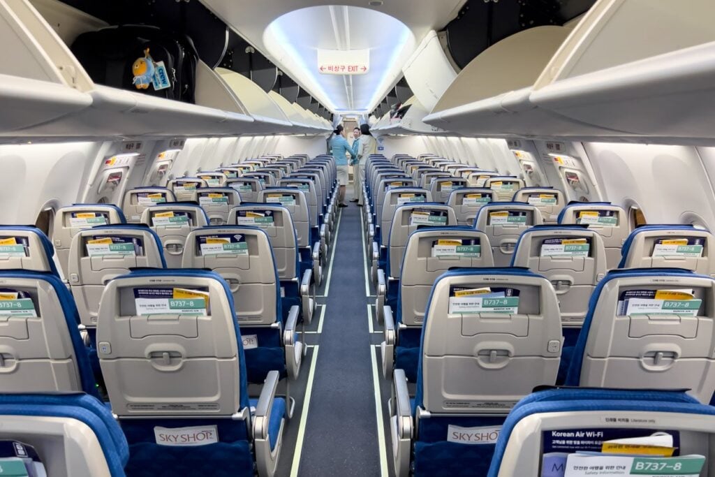 Korean Air 737 MAX 8 Economy Class